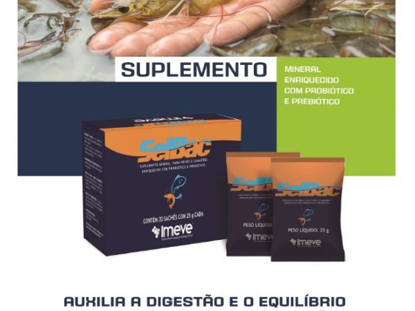 Imeve  lan&ccedil;a suplemento mineral que auxilia no equil&iacute;brio intestinal de peixes