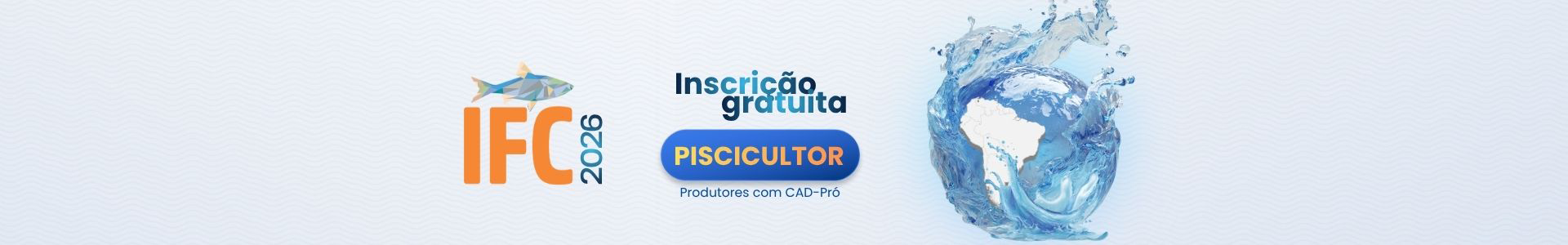 Piscicultores, faça sua inscrição